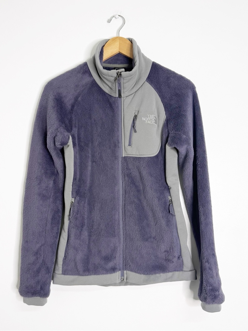 The North Face Fleece Jacket Women’s Small Purple Gray Full Zip